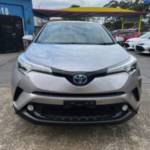 2017 Toyota C-HR Hybrid, stylish and efficient SUV, low mileage, blind spot monitor, heated leather seats, reverse camera, Apple CarPlay, available at Umer Motors Villawood.
